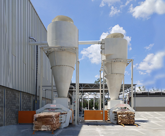 Полностью автоматическая система удаления отходов для мексиканских картонных фабрик